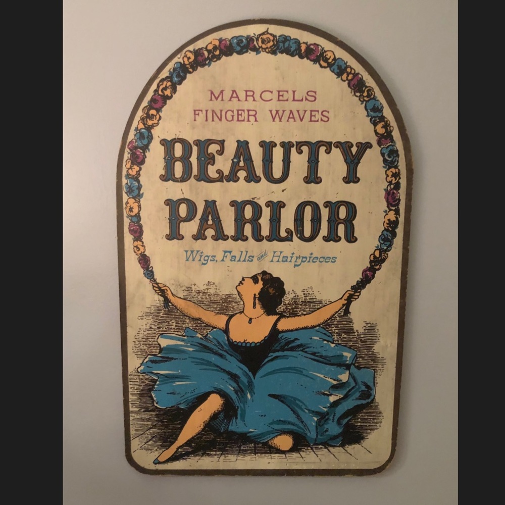 Vintage Beauty Parlor Sign